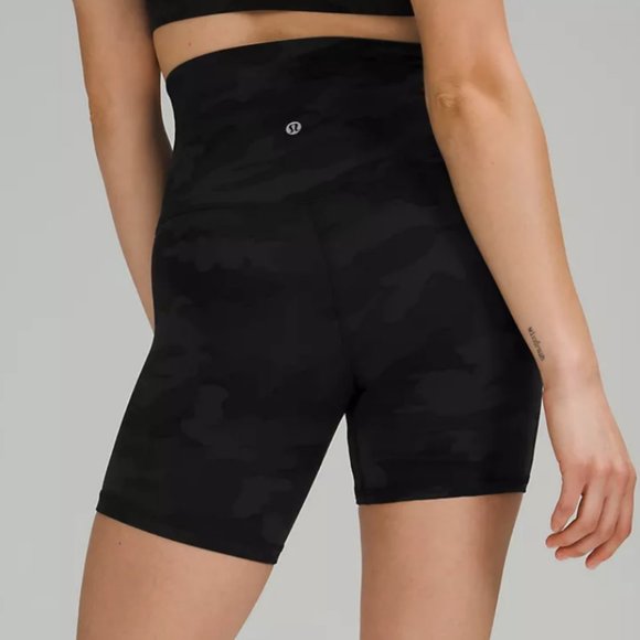 lululemon athletica Pants - NWT LULULEMON ALIGN BIKE SHORTS  SUPER HIGH RISE  6” Size 4 Heritage 365 Camo